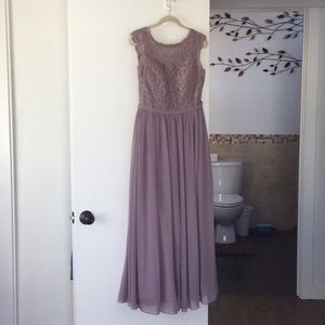 Azazie Arden bridesmaid dress (color: dusk)